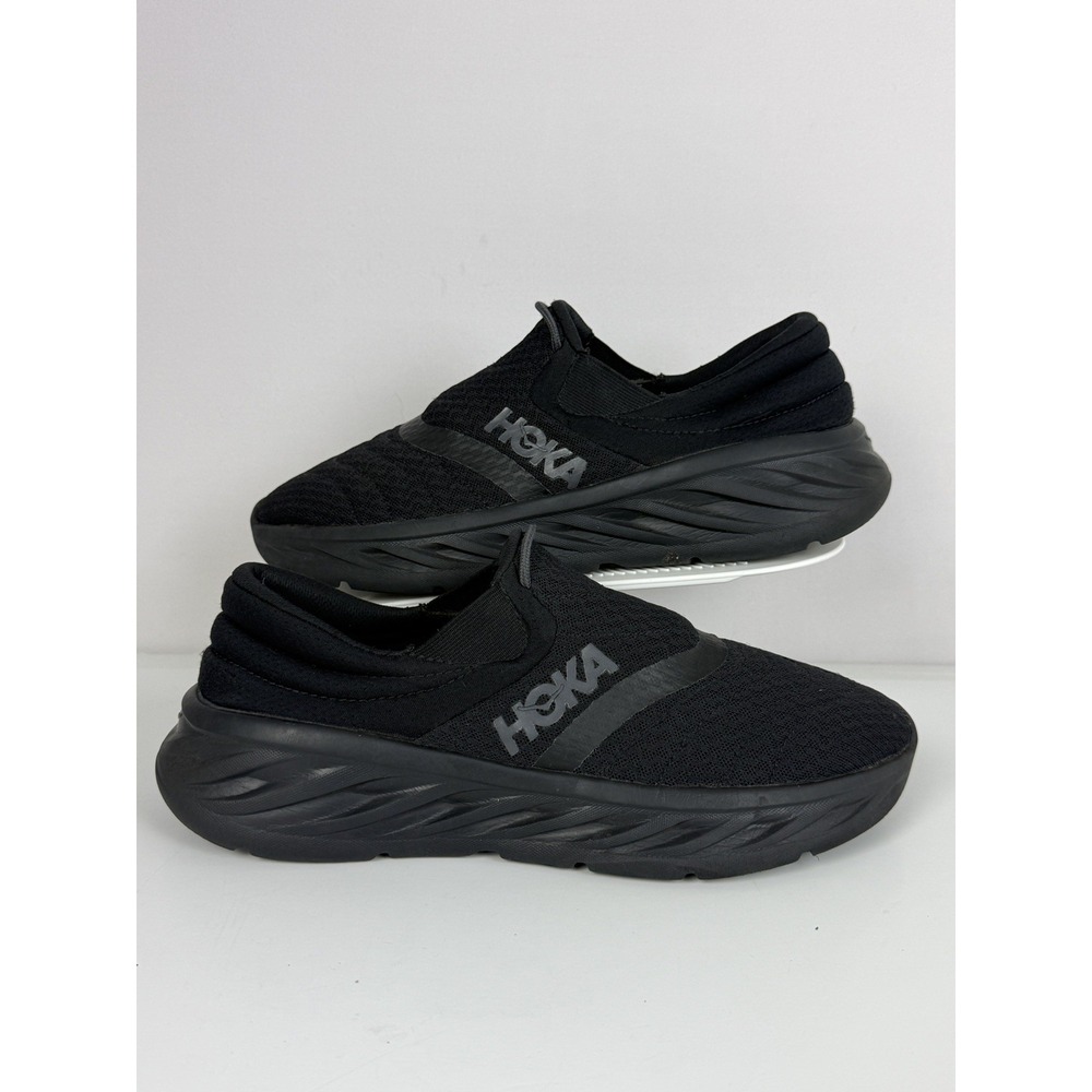 Hoka One One Ora Triple Black Recovery 2 Slip On Shoes Men Size 8- FR1022G